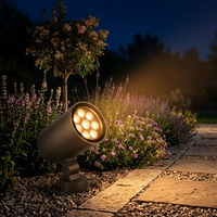 Projecteurs LED Extérieurs Personnalisables OEM 3000K 24W pour Parcs, Ponts et Aménagements Paysagers, Projecteur LED IP65 avec Pare-Soleil