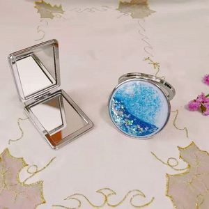 Portable Double-Sided Makeup <b>Mirror</b> Customized Logo Metal Folding Design Zipper Closure Fashion Case Towel Portable Pocket Case - Product Image 2
