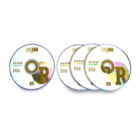 Disque DVD vierge personnalisé de qualité A+ pour musique, 4,7 Go, 16x, imprimable, DVD-R vide, logo OEM, DVD-R pour films
