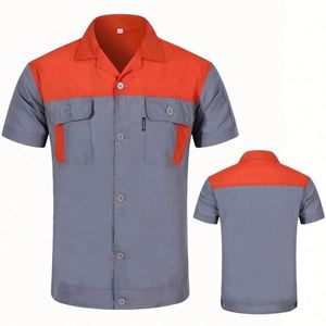 Design Cold Cotton Durable Security Uniform Support Sample Buttons Shirt Windproof Embroidery Print Custom Made Work Clothes - Product Image 5