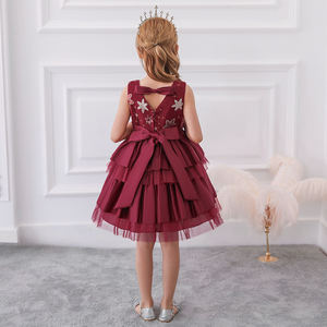 Robes pour filles, enfants, dernières tendances, pour anniversaire, avec fleurs pailletées, robe de fête tutu, L5158 - Product Image 2