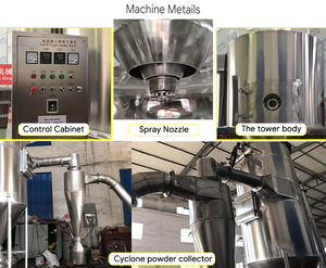 Industrial Spray Dryer for Milk and <strong>Whey</strong> <strong>Protein</strong> <strong>Powder</strong> Spray Drying Equipment Competitive Price Electric Heating Atomization - Product Image 4