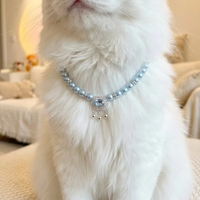 Collier de perles pour chat avec collier de perles mignon pour animaux de compagnie, accessoires de bijoux pour chiot et chat pour mariage et fête