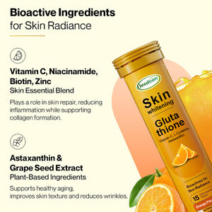 แท็บเล็ตช่วยให้ผิวขาวใสมีวิตามินซีสำหรับสารต้านอนุมูลอิสระและกลูตาไธโอนผิวขาว - Product Image 4