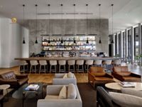 Solution de design de comptoir de bar commercial, concept de comptoir de restaurant moderne, mobilier et comptoir de bar lounge d'hôtel personnalisés