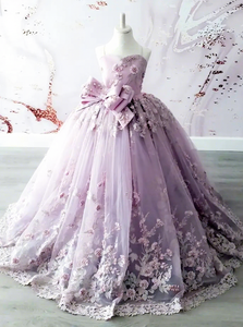Vestido <span class=keywords><strong>de</strong></span> gala con cuentas <span class=keywords><strong>de</strong></span> lavanda para niñas, <span class=keywords><strong>vestidos</strong></span> <span class=keywords><strong>de</strong></span> desfile con tirantes finos, vestido <span class=keywords><strong>de</strong></span> princesa para niña <span class=keywords><strong>de</strong></span> las flores, vestido <span class=keywords><strong>de</strong></span> primera comunión personalizado - Product Image 1