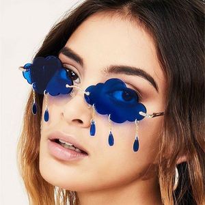 Gafas de Sol Modernas y Únicas para Hombre y Mujer, Sin Montura, Color Caramelo, Forma de Nubes, 2022 - Product Image 1