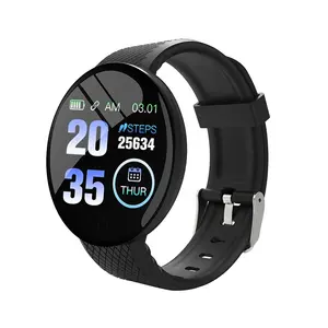 D18 Vòng đeo tay thông minh màu Vòng màn hình nhịp tim huyết áp theo dõi giấc ngủ mét bước Thể Thao Smartwatch