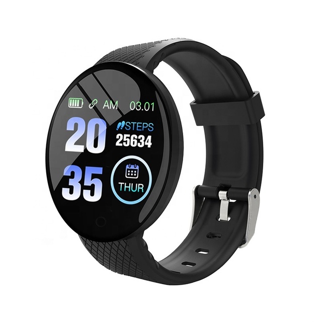 D18 Smart Bracelet Color Round Screen Heart Rate Blood Pressure Sleep Monitor Meter Step Sports Smartwatch