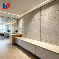Panneau mural acoustique en fibres de bois liées au ciment HENGJIU, NRC 0.85, ignifuge B1, certifié CE, absorbeur de son, appartement
