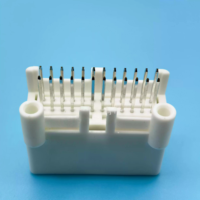 Conector Automotriz Doméstico Enchufable 1376111-2, 5A 12V 24 Pines Rectos, Conector de Extremo de Placa PCB, Paso de 2.2mm, Carcasa de PBT