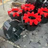 Accouplement d'arbre à mâchoires élastiques en PU à couple élevé 45 #   Matériel en acier OEM, option flexible ou rigide