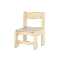 Ensemble de meubles en bois modernes pour la garderie et la maternelle : table, chaise et armoire pour la conception des salles de classe