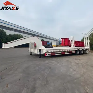 China Tri/3/4 Achsen 60 Tonnen 80 Tonnen 100 Tonnen Niederlader Schwerlastbagger Transportschritt Drop-Deck Niederbett-Schienenanhänger zu verkaufen