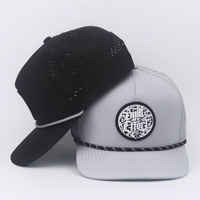 Casquette de baseball personnalisée en PVC et caoutchouc, imperméable, avec trou découpé au laser, pour le golf, le streetwear et les sports de plein air, vente en gros