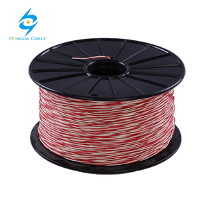 สายโทรศัพท์ทองแดงสำหรับภายในอาคาร ขนาด 2*0.5 มม. สายจัมเปอร์แบบตัน 24AWG 2 แกนบิดเกลียว ฉนวนพีวีซี V-75 - Product Image 1