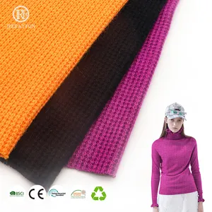 Wholesale RTN Rayon Polyester Nylon Knit Imitation Cashmere Viscose Jacquard Fabric For Sweater Garments