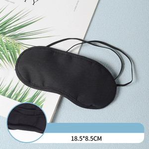Masque de sommeil occultant noir en éponge polyester douce à 4 couches pour le sommeil et les voyages - Product Image 4