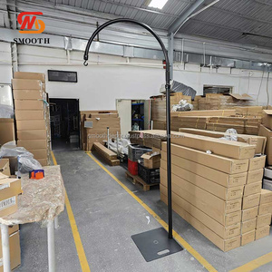 SMOOTH Hot Sale Aluminum Alloy <b>Mirror</b> Design Chandelier <b>Stand</b> Backdrop <b>White</b> 180-300cm Rack for Wedding Event Decor - Product Image 2
