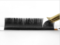 Extensions de Cils Easy Fan Premium, Cheveux Synthétiques PBT Coréens, Effet Naturel et Long