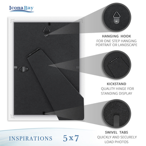 ครัวเรือนสร้างสรรค์คุณภาพสูงส่งออกขายส่งออกแบบเองตกแต่งบ้านระเหิดไม้ INSP-5x7 กรอบรูป - Product Image 5