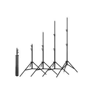 Trípodes de soporte de luz para fotografía de estudio de alta resistencia de 280cm para Speedlight Softbox y paraguas con cabeza de tornillo 1/4 - Product Image 1