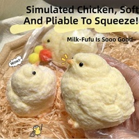 En gros, Jouet à presser anti-stress en peluche Poussin mignon, Jouet sensoriel au design esthétique, Cadeau pour adultes, Jouet pour les doigts