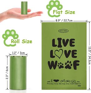 ถุงเก็บอุจจาระสุนัขแบบย่อยสลายได้ พิมพ์ลายตามสั่ง แบรนด์ส่วนตัว - Product Image 3