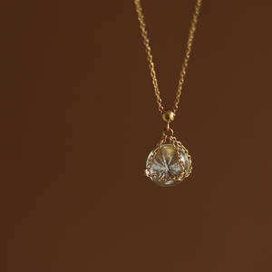 Collar con Colgante de Jade Blanco Transparente en Forma de Huevo de Plata Pura S925, Estilo Chino Nuevo de Alta Gama con Nicho de Luz de Luna Blanca - Product Image 2