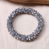 Attache-cheveux en cristal pour femmes, élastique haut de gamme, haute élasticité, accessoire de cheveux durable, bracelet en cristal, corde à cheveux
