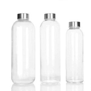 YONGSHINE Bottiglia d'<span class=keywords><strong>Acqua</strong></span> <span class=keywords><strong>in</strong></span> <span class=keywords><strong>Vetro</strong></span> Riutilizzabile 500ml 750ml 1000ml 18oz, <span class=keywords><strong>Vetro</strong></span> Soda-Lime con Coperchio, Logo Personalizzato per Viaggi e Succhi - Product Image 6