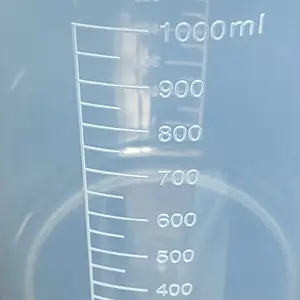 Прозрачный пластиковый мерный стакан HAIJU LAB 1000 мл, мерный стакан, стакан для жидкости