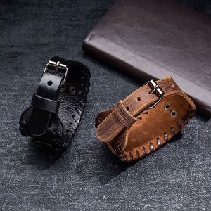 Nueva Pulsera Vikinga de Cuero con Nudo Celta y Amuleto Nórdico Medieval, Ajustable y Ancha, para Hombre y Mujer - Product Image 3