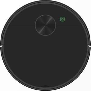 Robot aspirateur intelligent J02 avec navigation par gyroscope, fonction de balayage, d'aspiration et de lavage, alimenté par batterie, noir - Product Image 1