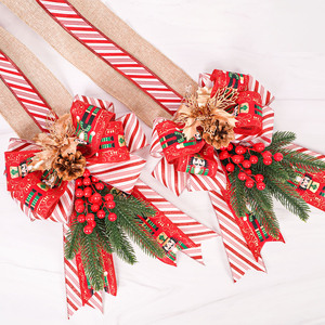 Ruban filé rouge à haute ténacité avec motifs de personnages de dessins animés de Noël et de buffles, idéal pour l'emballage cadeau - Product Image 5