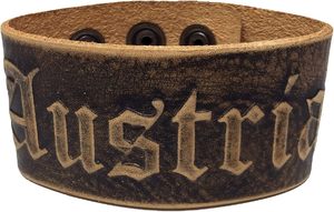 Bracelets manchette mode en cuir marron pour <span class=keywords><strong>homme</strong></span> Bavière Autriche O'zapft Is Weidmann's Heil <span class=keywords><strong>Pompier</strong></span> Dieu Honneur pour <span class=keywords><strong>Costume</strong></span> - Product Image 5