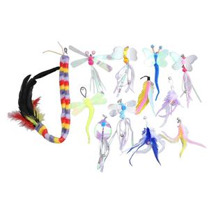 Tête de remplacement personnalisée pour jouet à <span class=keywords><strong>chat</strong></span> en forme de bâton, série à sequins, amusante, pour l'auto-entretenement et le soulagement de l'ennui - Product Image 1