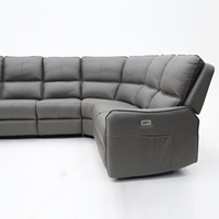 Sofá Moderno para Sala de Estar Geeksofa, Sofá Seccional Esquinero Reclinable de 5 Plazas, Sofás Funcionales Eléctricos con Tipo C para el Hogar