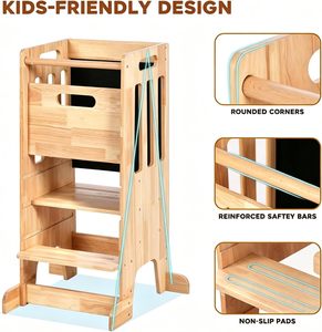 Toddler Standing Tower,Wooden Kitchen <b>Step</b> <b>Stool</b> for Kids, Montessori Learning - Product Image 3
