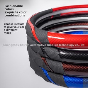 Popular transpirable y resistente al desgaste de cuero para <span class=keywords><strong>volante</strong></span> de coche, accesorios interiores automotrices universales para hombres - Product Image 4