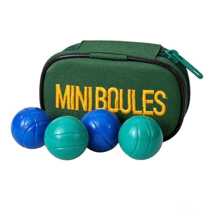 Boules de pétanque miniatures colorées personnalisées de 32,5 mm avec sac de transport pour jeux de table et sports de plein air - Product Image 3