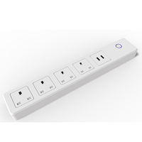 ANH Loại tuya đa ổ cắm ổ cắm với 2 USB 13A 3120W AC 220-240V Chiều dài cáp 1.8M