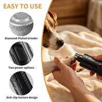 Coupe-griffes électrique professionnel OEM pour chiens et chats, 2 vitesses, puissant, outil de toilettage et de lissage, Type-C, en plastique