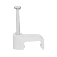 Clips de câble circulaires plats avec connecteur de fil de clou en acier trempé résistant en PE et en acier zingué et accessoires