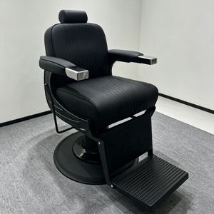 Heavy Duty Synthetic Leather Steel Chrome Construction Barber <b>Chair</b> Modern Hydraulic Pump Hotel Beauty Salon Salon <b>Dining</b> Living - Product Image 1