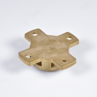 Base de borne aérienne plaquée cuivre et laiton pour système de protection contre la foudre, support de tige filetée pour montage sur toit avec mise à la terre