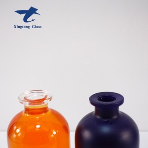 250ml 500ml Botella de vidrio de color <span class=keywords><strong>azul</strong></span> oscuro con tapa de corcho - Product Image 4
