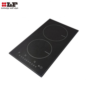 Table de cuisson à induction double verticale 3500W, cuisinière électrique encastrable, plaque à induction 2 brûleurs - Product Image 4