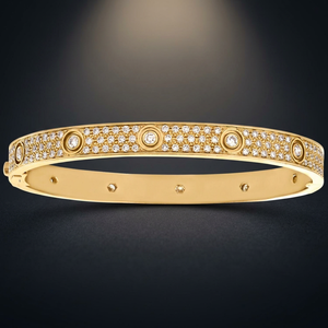 Good Quality Vintage <b>Charm</b> Bracelet with Moissanite for Women Gift From Vietnam TISHYA JEWELLERS 925 Sterling Silver Gold Plated - Product Image 3
