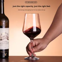 Verres à vin en plastique durables et hauts, écologiques, faits à la main, luxe léger, créatifs, pour usage domestique et commercial, personnalisables